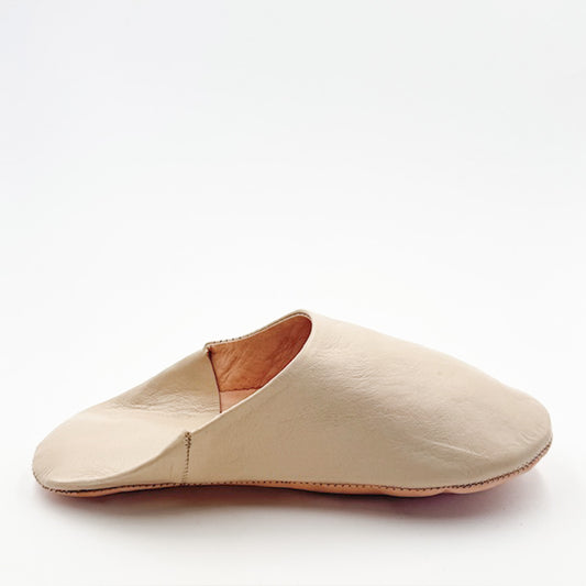 Bohemia Moroccan babouche slippers in chalk