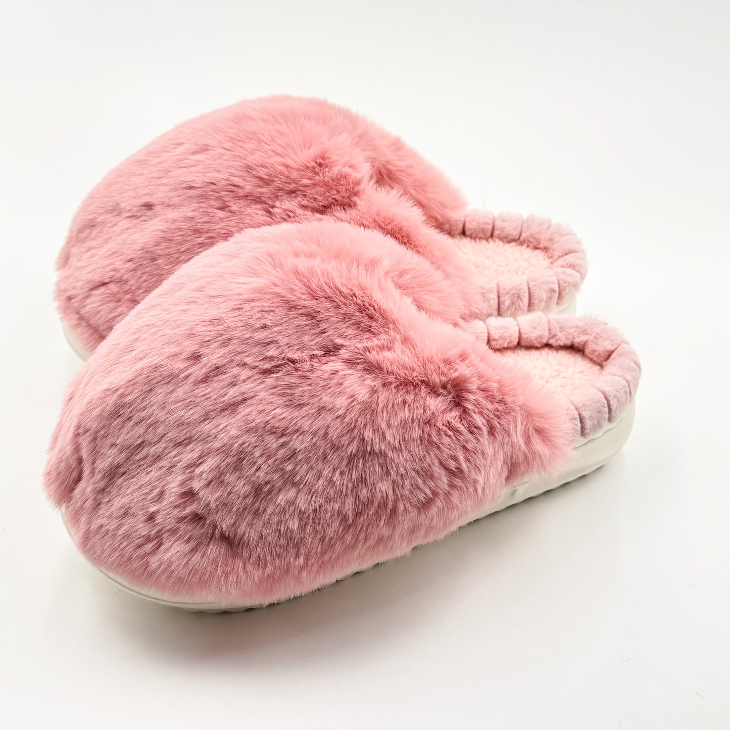 Funkyrel fluffy pink slippers